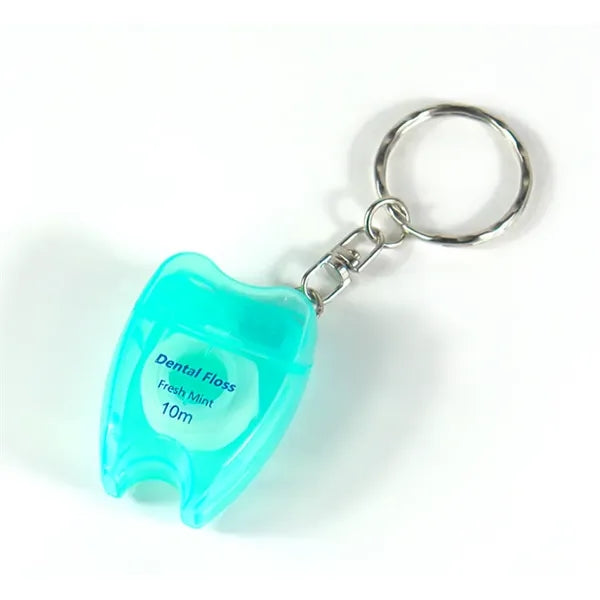 Dental Floss Box Small Tooth Shape Keychain