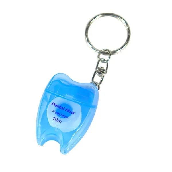 Dental Floss Box Small Tooth Shape Keychain