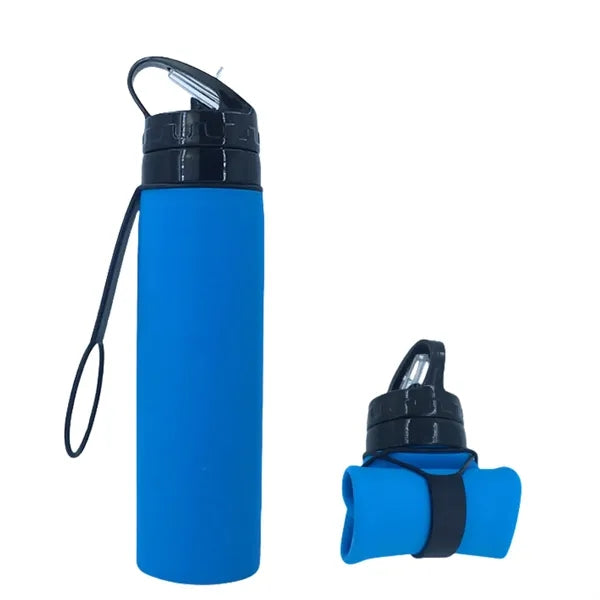 20 OZ Foldable Silicone Sports Water Bottle