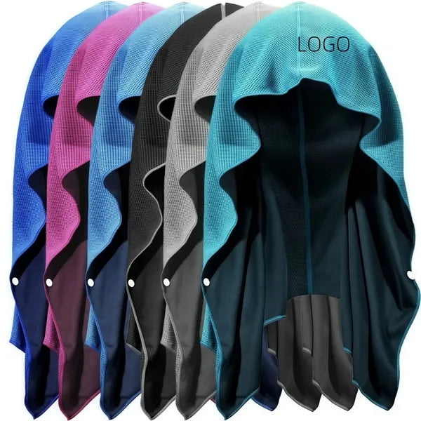 U Shaped Cooling Feeling Hoodie Towel