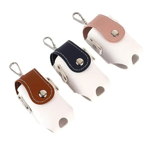 Golfing Ball Holder Small Tee Organizer Pu Bag