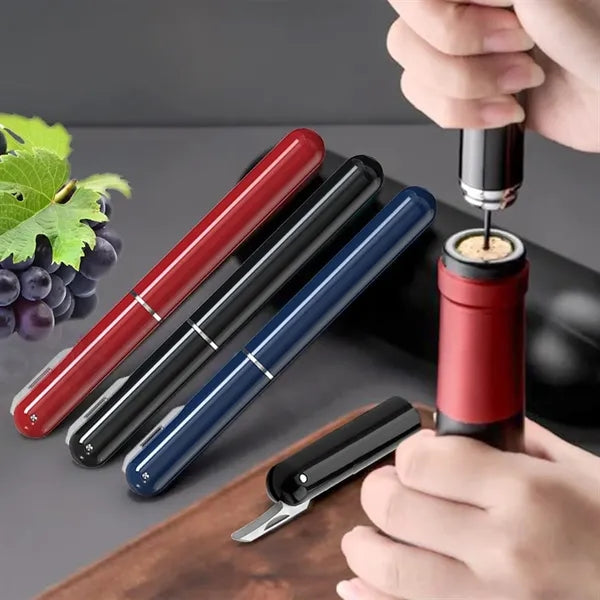Portable Air Pump Wine Opener With Foil Cutter