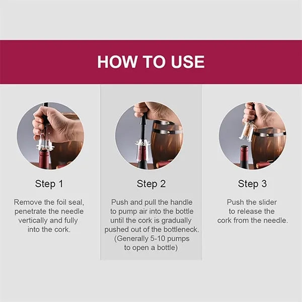 Premium Wine Opener Kit with Vacuum Stopper Aerator