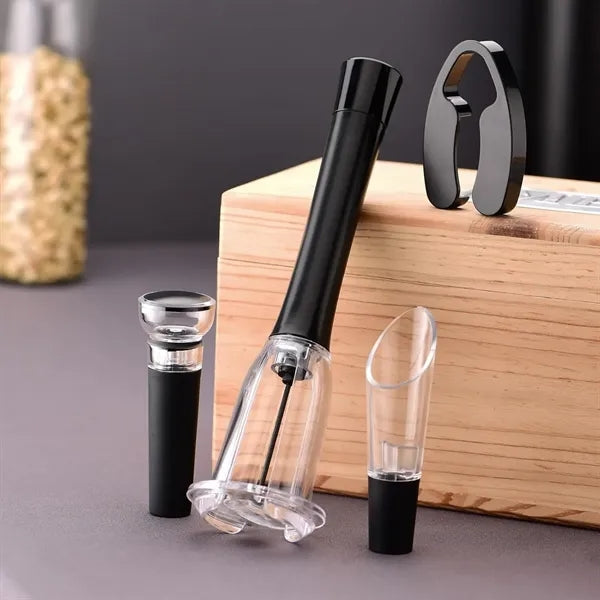 Premium Wine Opener Kit with Vacuum Stopper Aerator