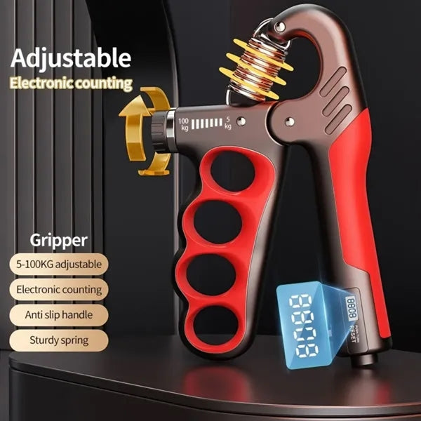 Adjustable Grip Strength Trainer With Counter