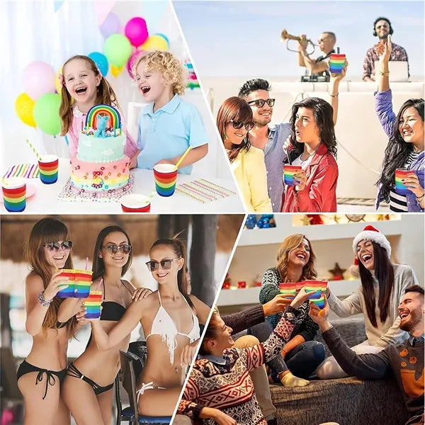 LGBTQ+ Rainbow Can Cooler Sleeves