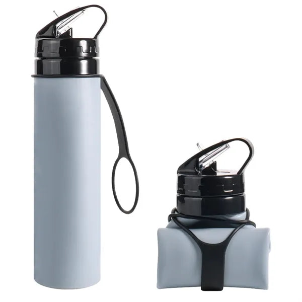 Folding Sports Water Bottle Squeeze Type Logo Customizable