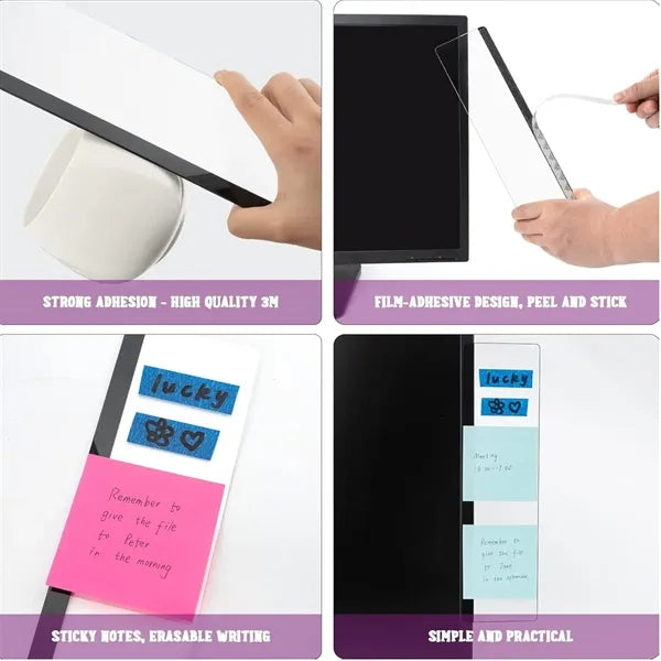 2pcs Computer Monitor Memo Board