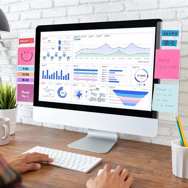 2pcs Computer Monitor Memo Board