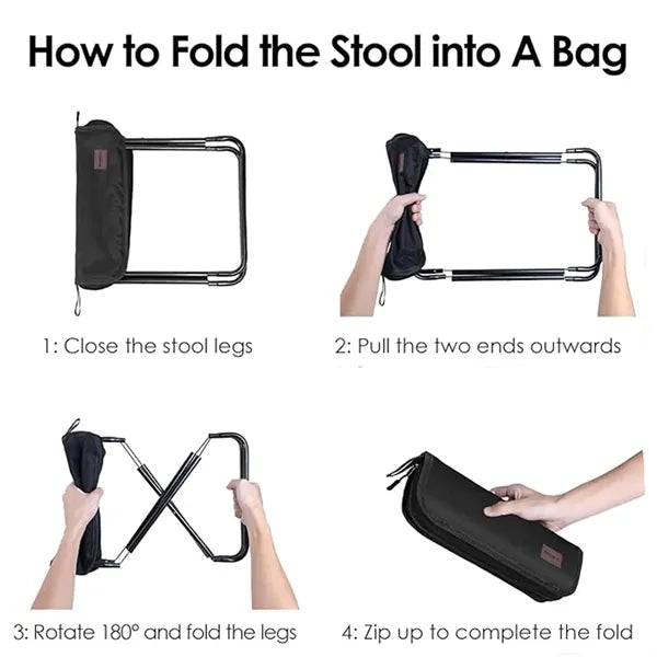 Foldable Camping Stool, Small Portable Chair