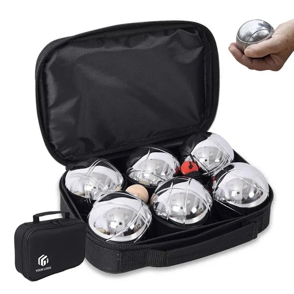 Lawn outdoor games 6 pcs bocce ball set with carrying bag