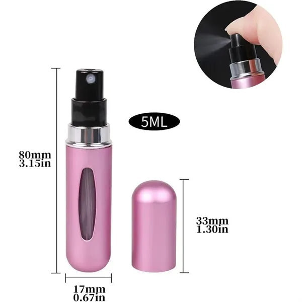 5ml Refillable Perfume Spray Bottles for Outdoor and Traveli