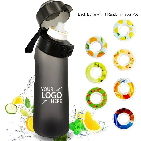 650ml Sports Air Water Bottle With 1 Flavor Pod BPA Free