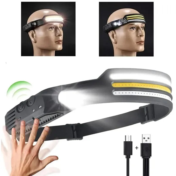 Rechargeable Waterproof Multifunctional Induction Headlamp
