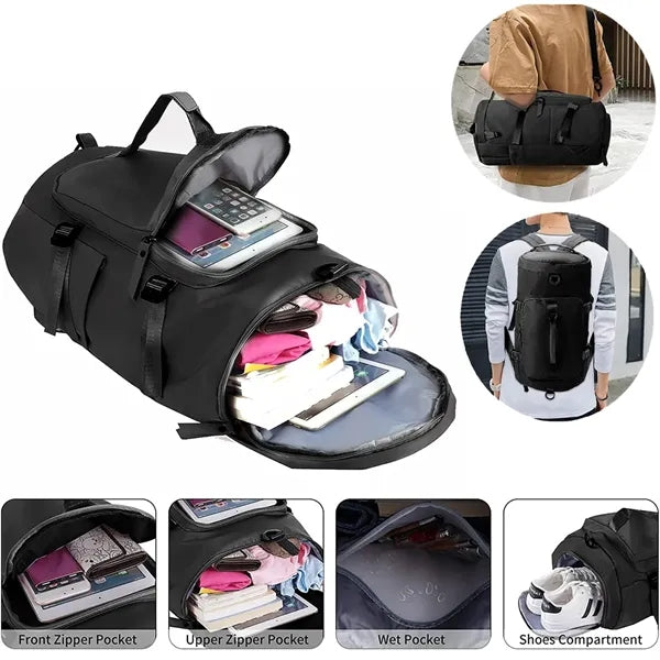 30L 3 in 1 Travel Duffel Backpack Tote