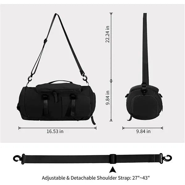 30L 3 in 1 Travel Duffel Backpack Tote