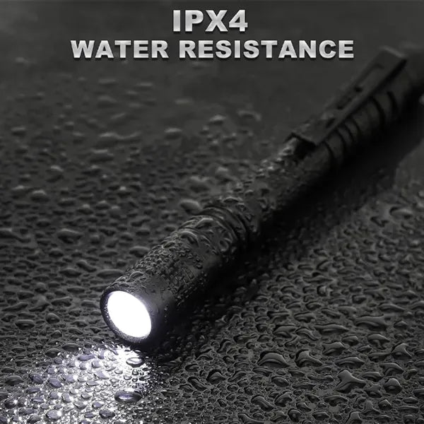 Waterproof Aluminum Mini Pocket Pen Flashlight with Clip
