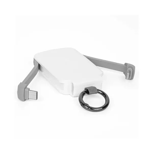 2000mah Ultra Slim Built in Cables Power Bank