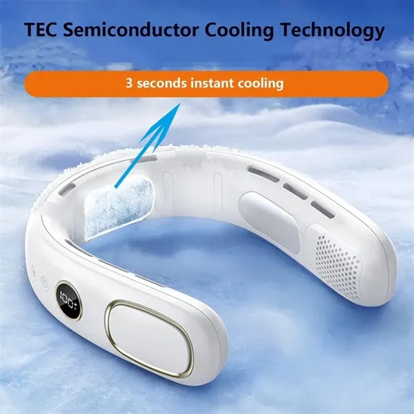 Luxurious Portable Bladeless Neck Fan Semiconductor Cooling