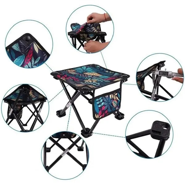 Portable Folding Camping Stool With Carry Bag