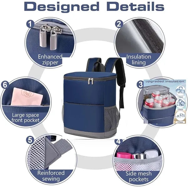 Outdoor Picnic Backpack Insulated Cooler Bag