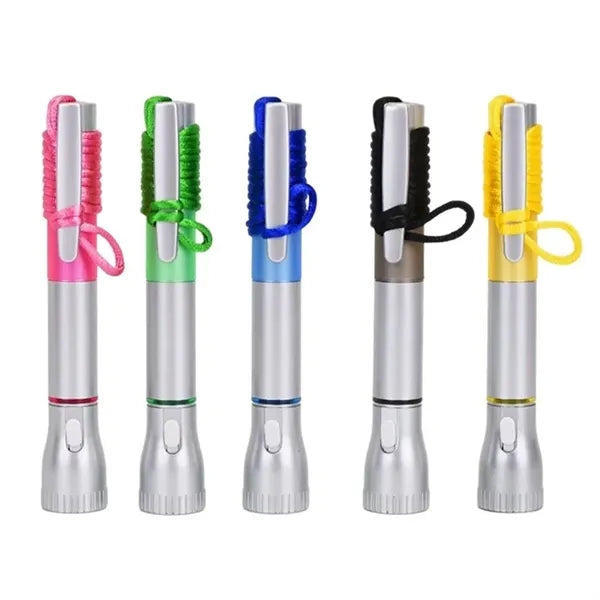 Multifunctional Lanyard LED Flashlight Ballpoint Pen