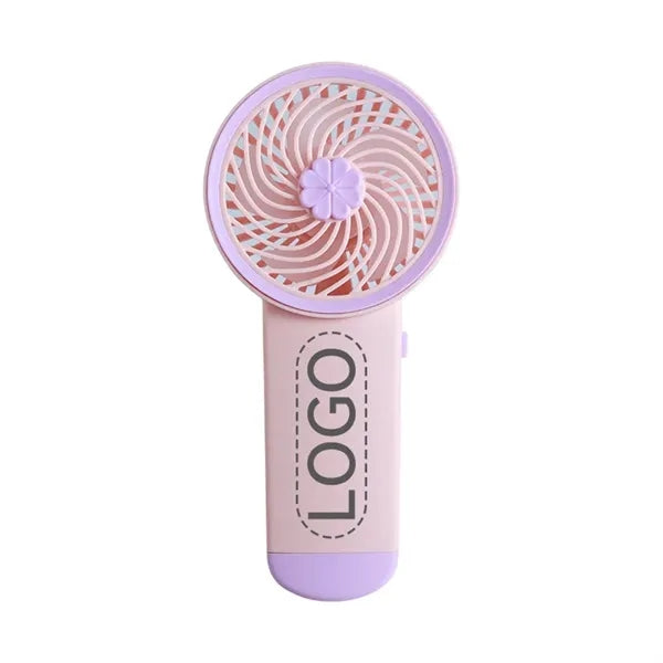 6" Plastic Portable Hand-held Fan Driven by 2 Pcs AA Battery