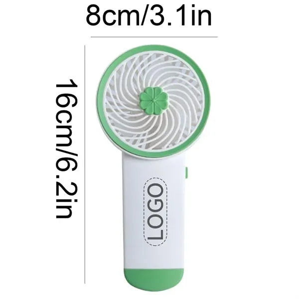 6" Plastic Portable Hand-held Fan Driven by 2 Pcs AA Battery
