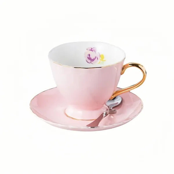2.7 Oz. Coffee Cup Set w/ Saucer and Spoon