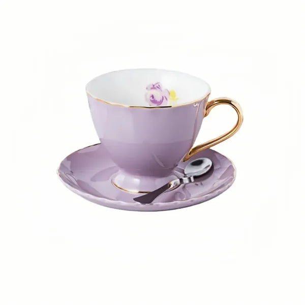 2.7 Oz. Coffee Cup Set w/ Saucer and Spoon