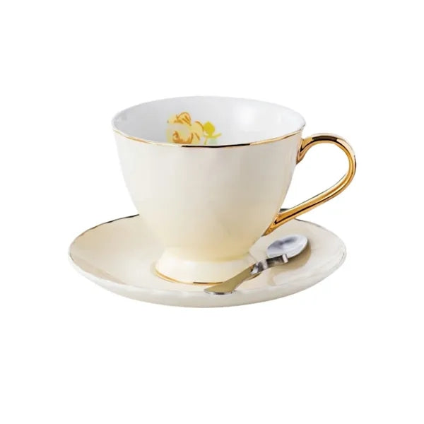 2.7 Oz. Coffee Cup Set w/ Saucer and Spoon