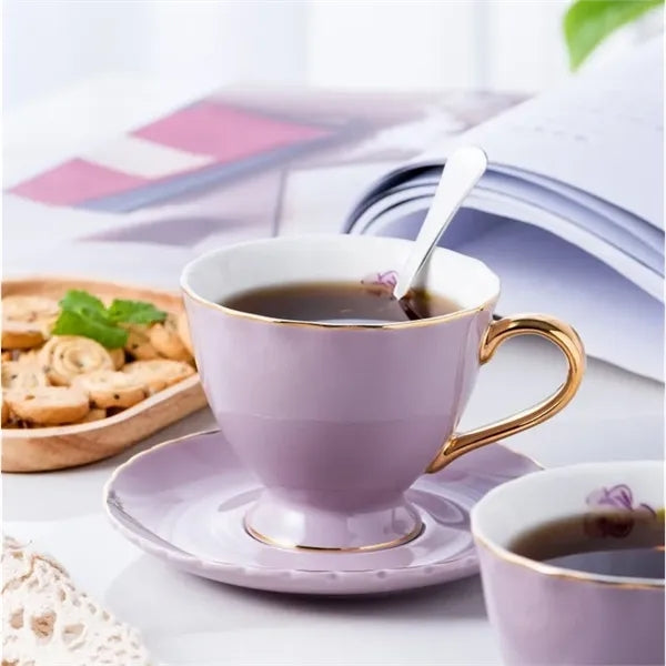 2.7 Oz. Coffee Cup Set w/ Saucer and Spoon