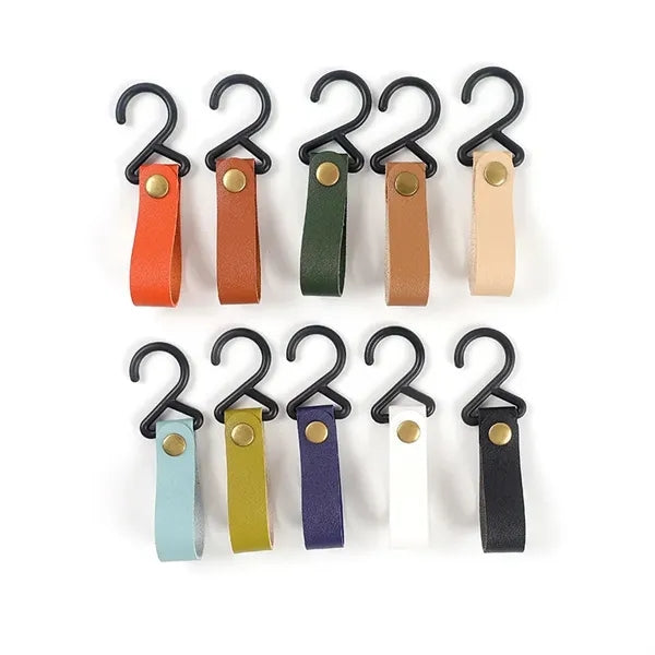 S-Shape Leather Straps with Hooks