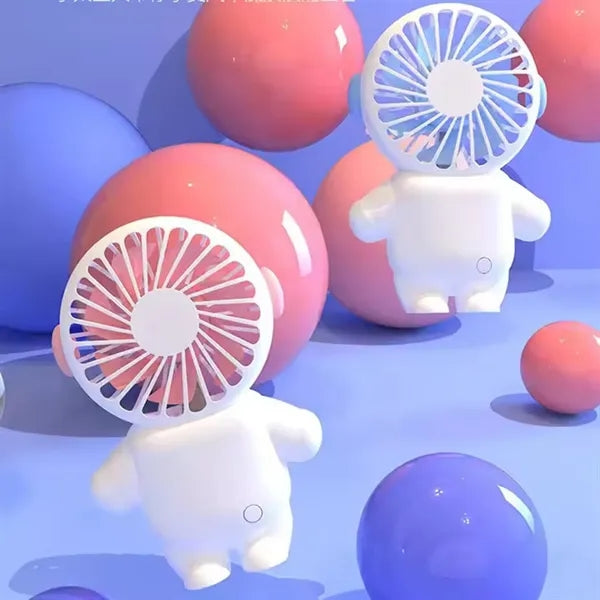 300 mAh Chargeable Cartoon Spaceman Handheld Fan
