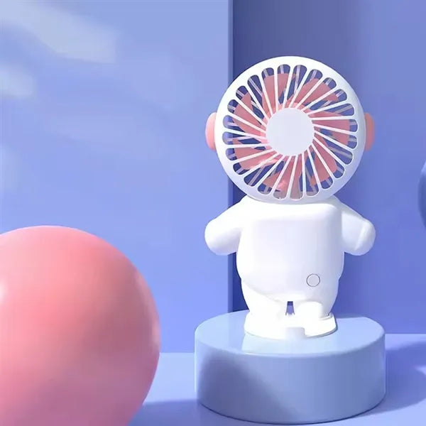 300 mAh Chargeable Cartoon Spaceman Handheld Fan