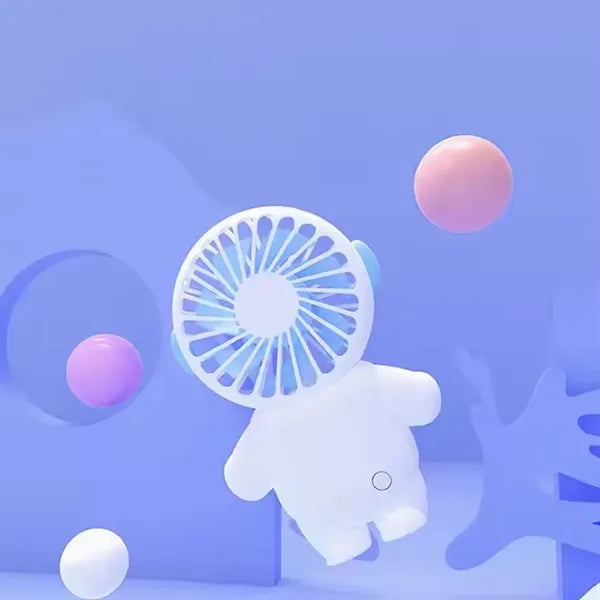 300 mAh Chargeable Cartoon Spaceman Handheld Fan
