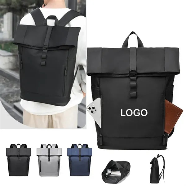 Waterproof Laptop Rolltop Backpack for Men and Women