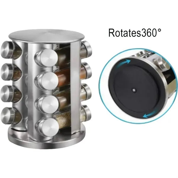Rotating Tabletop Spice Rack