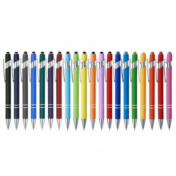 Aluminum Black Ink Stylus Ballpoint Pen