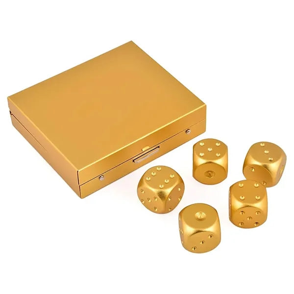 5 Pcs Dice Game Set w/ Metal Container