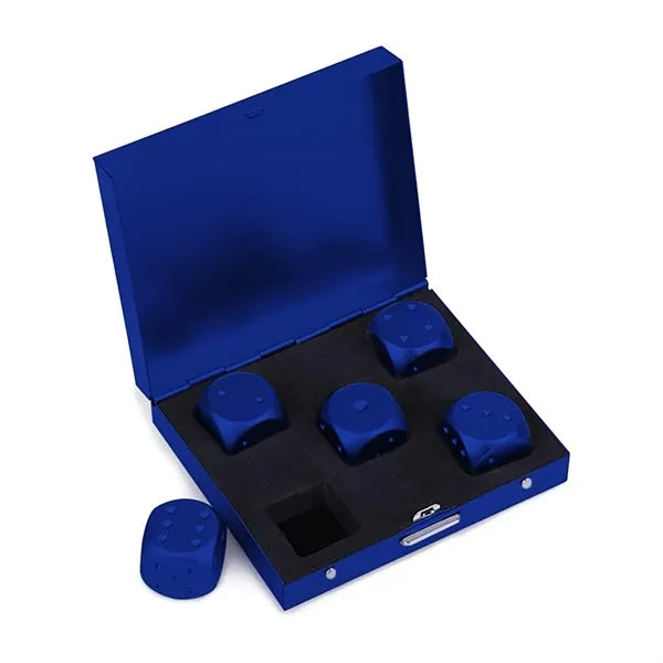 5 Pcs Dice Game Set w/ Metal Container