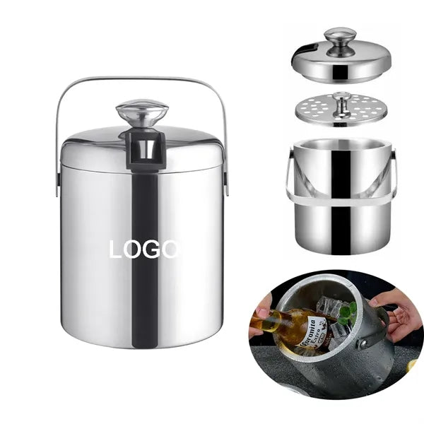 Portable Ice Wine Bucket with Lid
