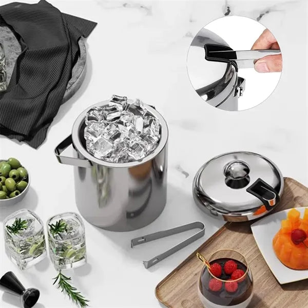 Portable Ice Wine Bucket with Lid