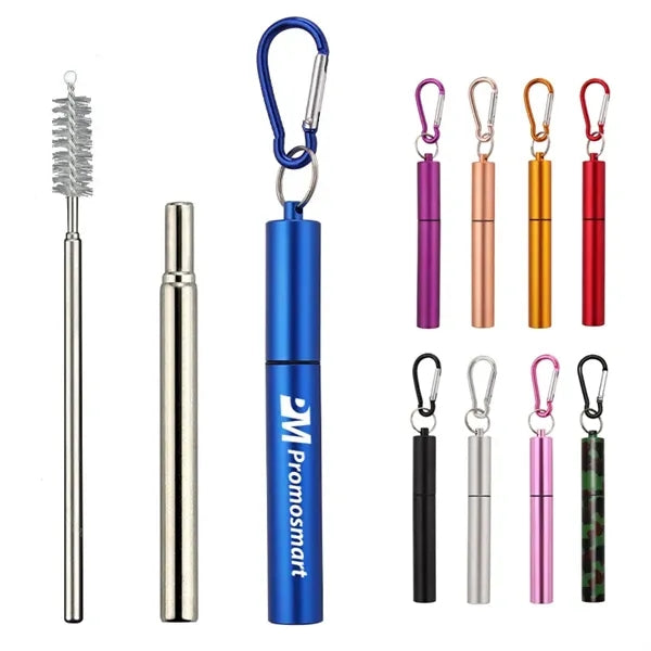 Collapsible Stainless Steel Straw Set