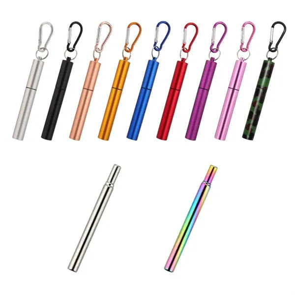 Collapsible Stainless Steel Straw Set