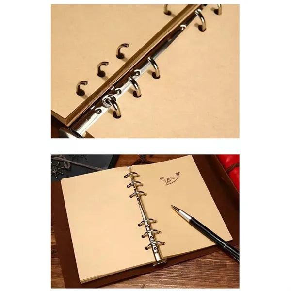Vintage nautical spiral travel string diary journal notebook