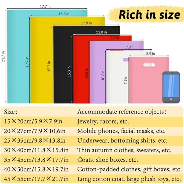 Multi Sizes of PE Gift Bags for Stores,Party Events
