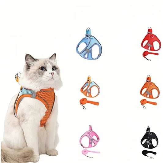 Breathable Secure Pet Harness and Leash Set