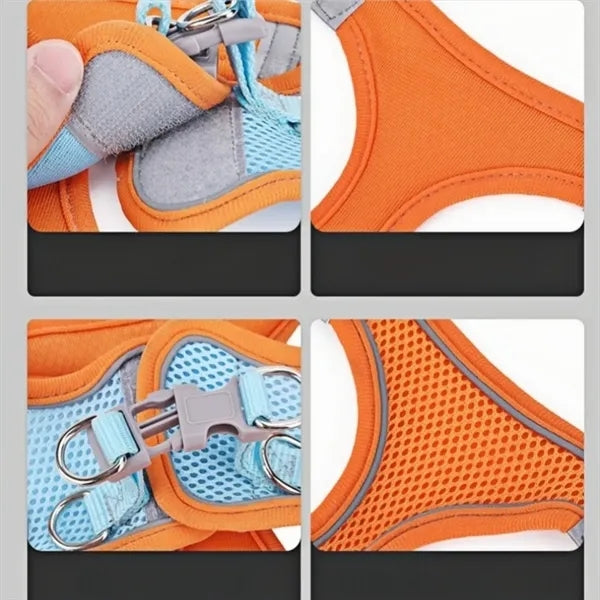 Breathable Secure Pet Harness and Leash Set