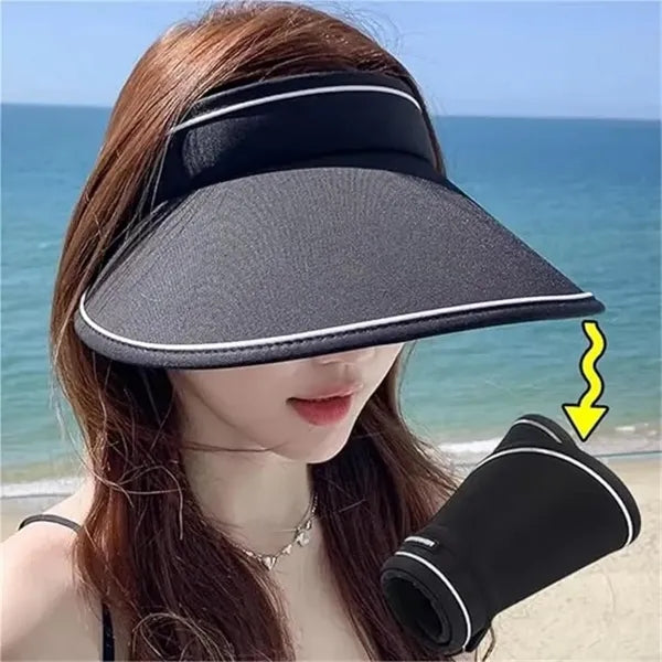 Summer Large Brim Visor Foldable Outdoor Sun hat